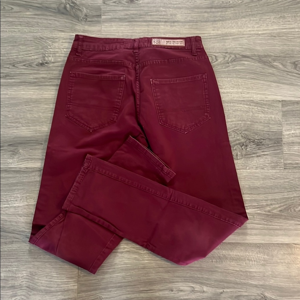 Zara Red Ankle Cropped Jeans - Picture 2 of 6